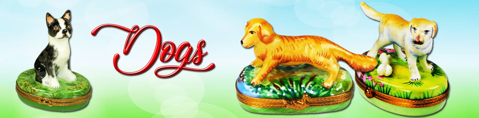 Dogs Limoges Boxes