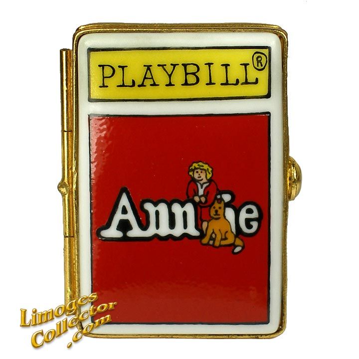 Annie Playbill Poster Retired Limoges Box | LimogesCollector.com
