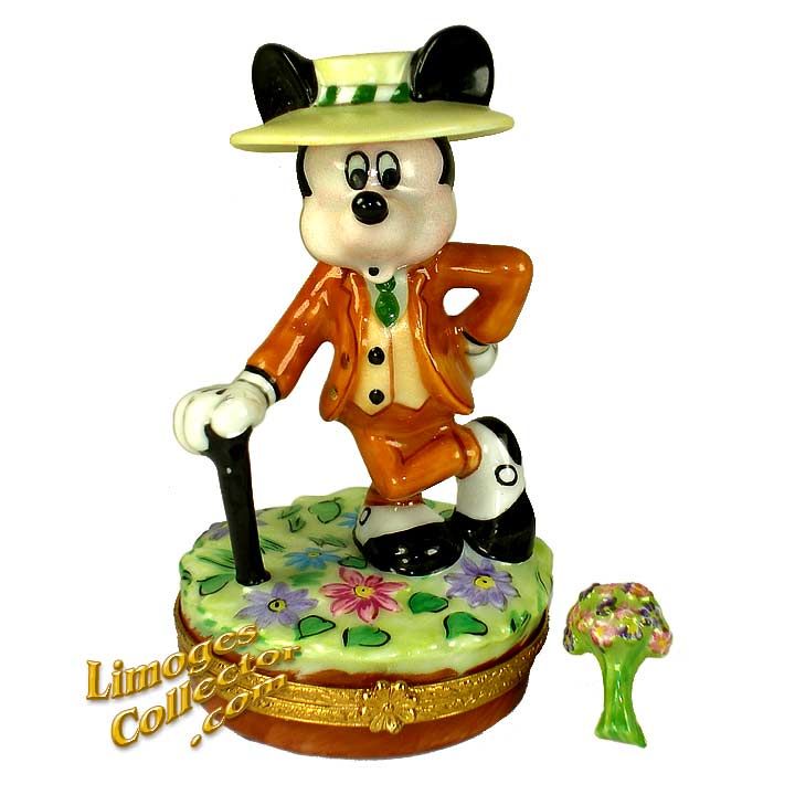 Mickey Mouse Nifty Nineties Disney Limoges Box by Artoria