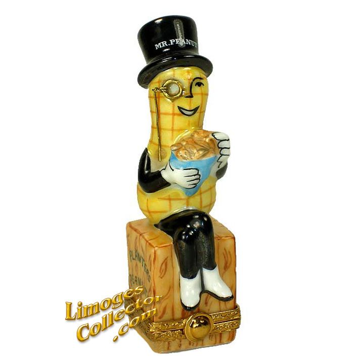 Mr. Peanut of Planters Peanuts RARE Limoges Box | LimogesCollector.com