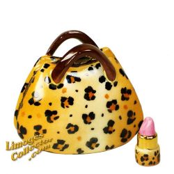 Animal Print Ladies Handbag Purse Limoges Box (Beauchamp)