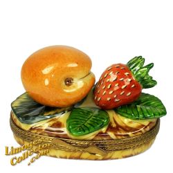 Apricot Strawberry Summer Fruits Limoges Box (Beauchamp)
