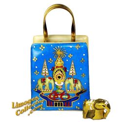 Bangkok Thailand Bag with Elephant Limoges Box (Beauchamp)