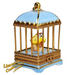 Bird Cage with Love Birds Limoges box (Retired)