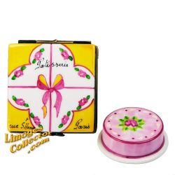 Birthday Cake in Pastry Box Limoges Box (Rochard)