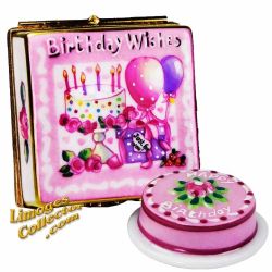 Birthday Cake in Pastry Box Limoges (Beauchamp)