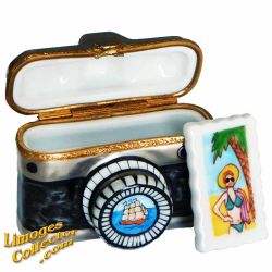 Camera with Zoom & Photo Limoges Box (Retired)