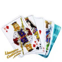 Royal Flush Playing Cards Limoges Box (Retired)