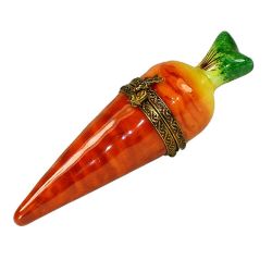 Carrot with Rabbit Clasp Limoges Box