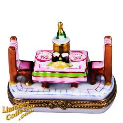 Champagne Dinner Table for Two Limoges Box (Retired)