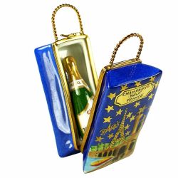 Champagne with Paris Gift Bag Limoges Box (Beauchamp)