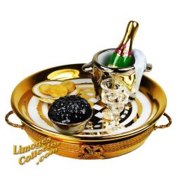 Champagne and Caviar Tray for Two Limoges Box (Beauchamp)