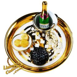 Champagne and Caviar Tray for Two Limoges Box (Beauchamp)