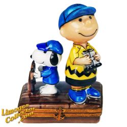 Charlie Brown and Snoopy on Ship Deck 