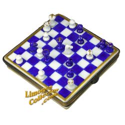 Checkmate Chess Set Limoges Box
