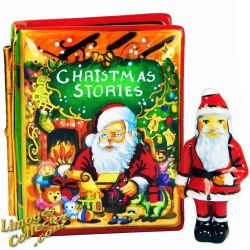 Christmas Stories Book with Santa Claus Limoges Box (Beauchamp Exclusive)