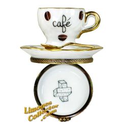 Coffee Cup & Saucer Limoges Box (Beauchamp)