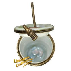 Coca Cola Glass with Straw Limoges Box (ULTRA RARE)