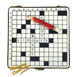 Crossword Puzzle Limoges Box