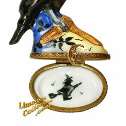 Black Crow with Skull Limoges Box (Beauchamp)