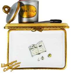 Cutting Board with Lobster Pot and Knife Limoges Box