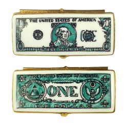 One Dollar Bill Limoges Box (Artoria)