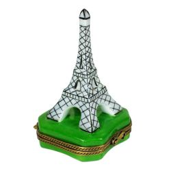 Ltd. Ed. #1 Paris Icon Eiffel Tower Limoges Box, 100% Authentic Hand-Painted French Porcelain Travel Collectible Trinket Box Gift
