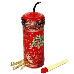 Chinese Firecracker with Match Limoges Box (Rochard)