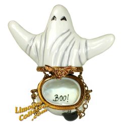 Ghost with Ball & Chain - Boo! Limoges Box (Beauchamp)