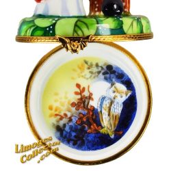 Ghost in Pumpkin Patch with Owl Limoges Box (Beauchamp)