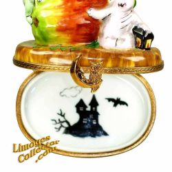 Ghosts in Pumpkin Patch Limoges box (Beauchamp)