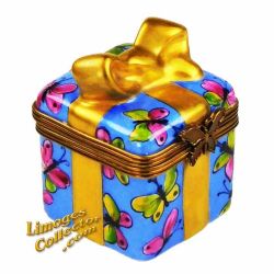 Gift Box with Butterfly Design Limoges Box