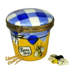 Honey Jar with Bee Limoges Box (Rochard)