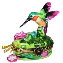 Hummingbird Among Flowers Limoges box (Beauchamp)