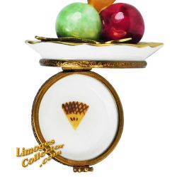 Ice Cream Limoges Box 3 Scoops with Wafer Porcelain Limoges Trinket Box (Retired)