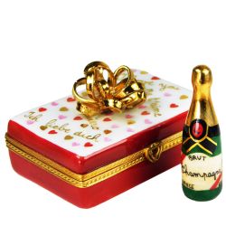 I Love You Multi-Language Champagne Gift Limoges Box