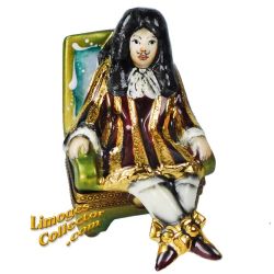 Royal King Louis XIV, the Sun King French Porcelain Limoges Box (Retired)