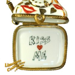 Hearts & Kisses Telephone Limoges Box (Retired)