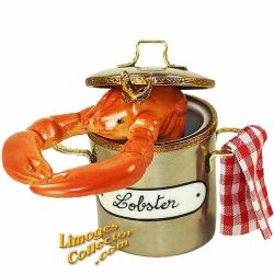 Lobster in Silver Pot Limoges Box (Beauchamp)
