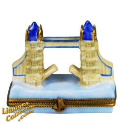 London Tower Bridge with Open Bridge Limoges Box (Retired)