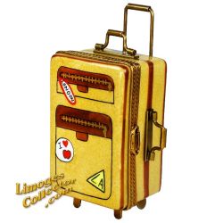 Traveler's Suitcase with Adjustable Pulley Limoges Box (Rochard)