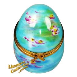 Monet Water Lily Egg Limoges Box (Beauchamp)