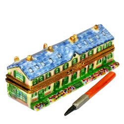 Monet's House at Giverney Limoges Box by Beauchamp | Authentic Hand-Painted French Porcelain Art Collectible Imported from France