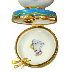 Beauty & the Beast Mrs. Potts Teapot Disney Limoges Box (Artoria)