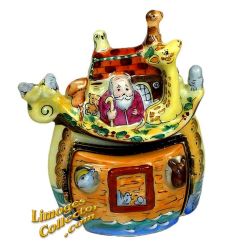 Noah's Ark Double-Hinged Limoges Box (Beauchamp)