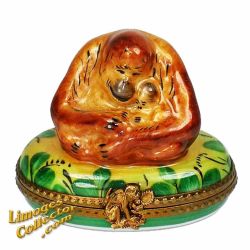 Orangutan Mom & Baby Retired Limoges Box (Retired)