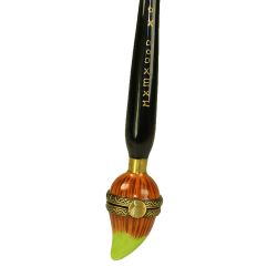 Artist's Paint Brush Limoges Box for the Art Enthusiast Collector, 100% Authentic Hand-Painted Porcelain from Limoges France, Collectible Gift