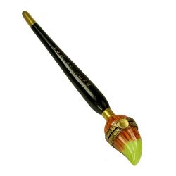 Artist's Paint Brush Limoges Box for the Art Enthusiast Collector, 100% Authentic Hand-Painted Porcelain from Limoges France, Collectible Gift