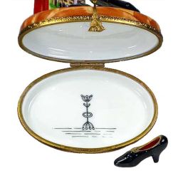 Paris Shopping Spree Little Black Dress & Shoes Limoges Box Fashion Limoges Boxes