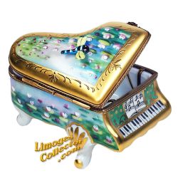 Monet's Water Lilies Piano Limoges Box